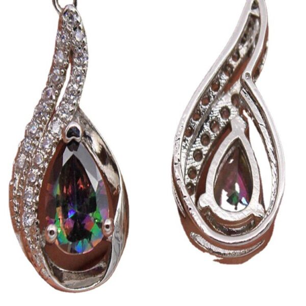 O1CN01nY6fZz1XcOgiB7R4L_1734342944-0-cib Wholesale Colorful Earrings Set with Diamond Pear-shaped Earrings