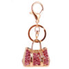 Wholesale Rhinestone Crystal Handbag Zinc Alloy Keychain