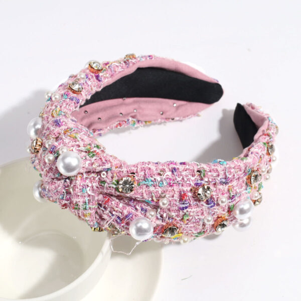 Wholesale Wide Edge Woolen Knotted Headband