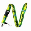 Wholesale Plastic World Cup National Football Team Mobile Phone Lanyard Keychain 10pcs