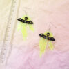 Wholesale Earrings Acrylic Halloween Funny Alien Fluorescent