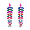 O1CN01nboFBC2II3EPWA4EP_2473019262-0-cib Wholesale Colored Diamond Full Diamond Long Leaf Earrings