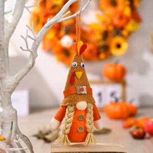 Turkey Doll Pendant with Light for Harvest Season A