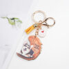 Wholesale Acrylic Angel Wings Dog Keychain