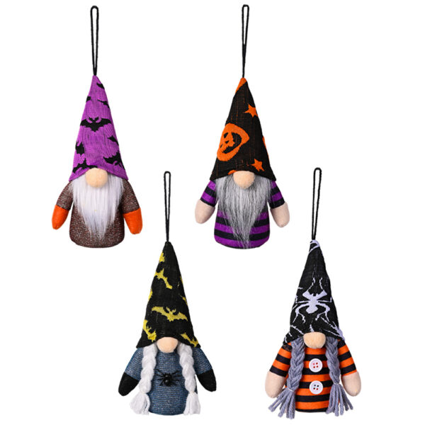 Wholesale of New Halloween Lights with No Face Doll Fabrics Ornaments