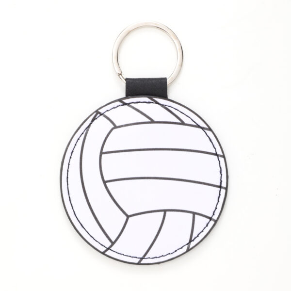 Wholesale Sports Style Baseball Football Basketball Volleyball Leather Keychain