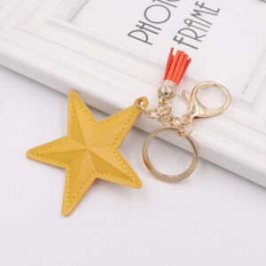 Yellow / 7cm five-pointed star (golden chain Buckle)