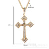 O1CN01ngilyx1PSJFZcHrPn_2206510641839-0-cib Wholesale Full Diamond Cross Alloy Necklaces