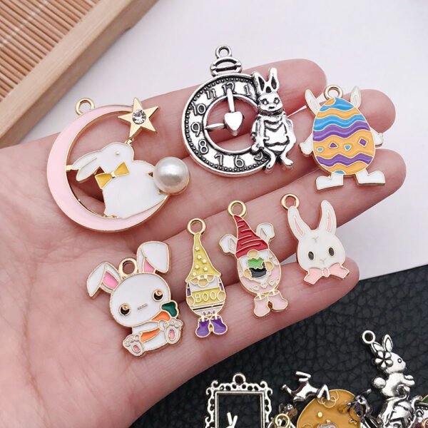 Wholesale Easter Egg Alloy Keychain Accessories