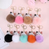 Wholesale Lucky Cat Imitation Rex Rabbit Fur Keychains