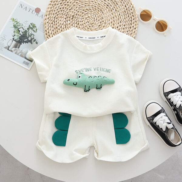 O1CN01nmwK7b2NJUW9n4PU1_3163559942-0-cib Wholesale Baby Cotton Three-dimensional Printed Casual Shorts Set