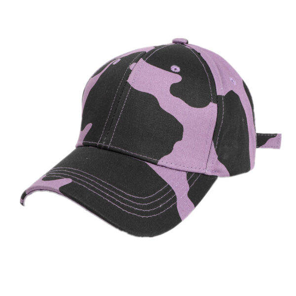 Wholesale Cotton Printed Cartoon Cow Curved Brim Baseball Caps