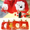 Wholesale Christmas Brushed Apple Bag Guest Gift Candy Packaging Bag