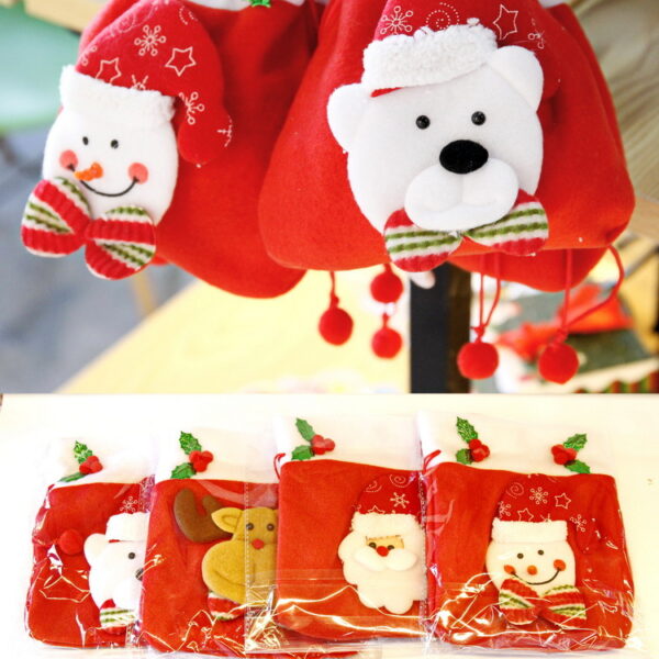 Wholesale Christmas Brushed Apple Bag Guest Gift Candy Packaging Bag