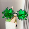 Wholesale Rhinestone Transparent Jelly Colored Clover PC Sunglasses