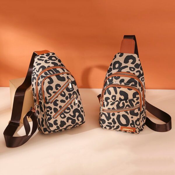 Wholesale Oxford Cloth Leopard Breast Bag