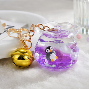 Purple / Love buckle chain + fish tank + Bell