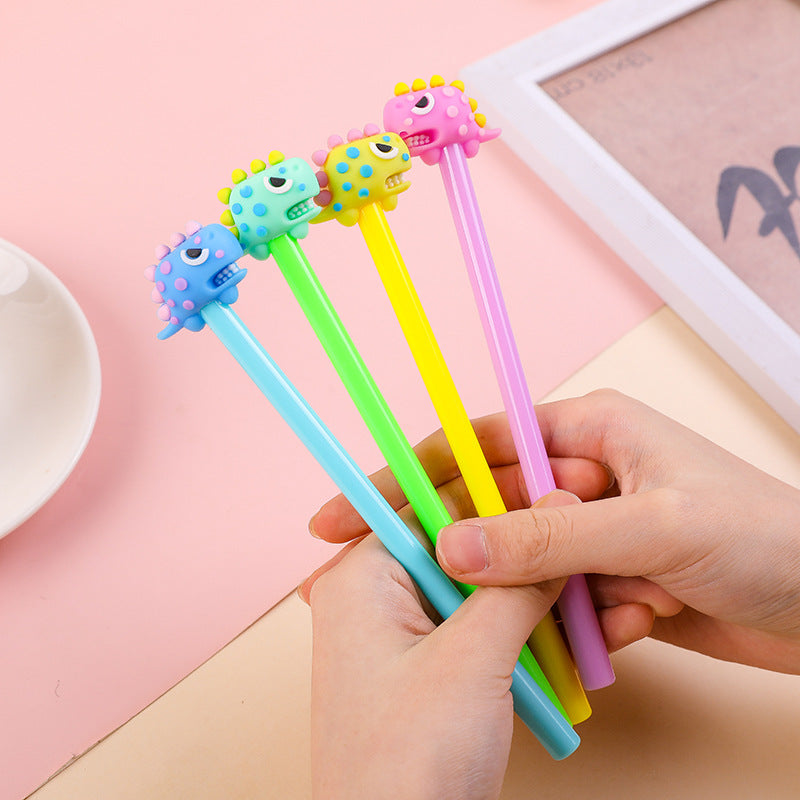 Wholesale Plastic Toothed Dinosaur Gel Pen