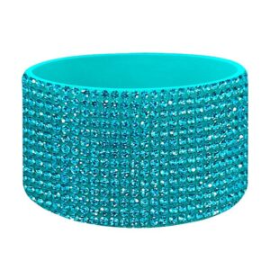 Aqua blue diamond/aqua blue cup cover