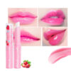 Wholesale Plastic Strawberry Color Changing Lipstick Moisturizing Lip Balm