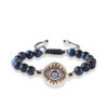Wholesale Eye of Life Braided Style Natural Stone Beaded Bracelet