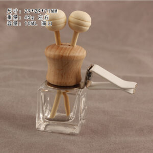 High waist air outlet-double hole; Large square 10ML; Glass wood