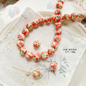 01 orange floral beads (1)