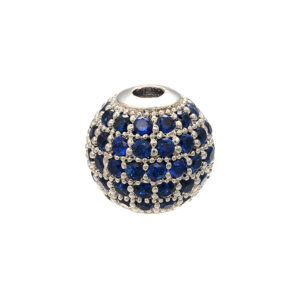 White gold crystal blue diamond / 10mm