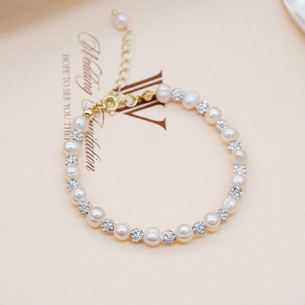 Wholesale Freshwater Pearl Crystal Bracelet