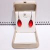 Wholesale crystal glass water drop fashion net red earrings