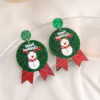 Wholesale Christmas Snowman Gingerbread Acrylic Santa Claus Christmas Tree Cartoon Earrings