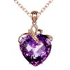 Wholesale Heart Shaped Stone Alloy Necklaces