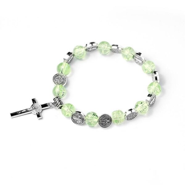 Wholesale Cross Colored Artificial Crystal Bracelet