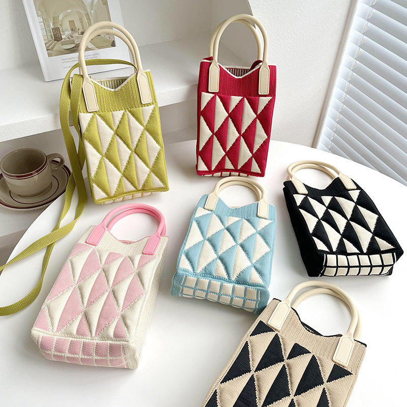 Wholesale Geometry Diamond Bag Mini lyester One Shoulder Handbag