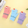 Wholesale Autumn and Winter Christmas Snowman Touch Screen Imitation Cashmere Cycling Plush Thickened Gloves