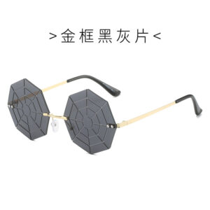 gold frame black gray sheet