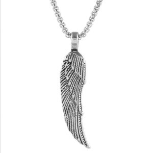 Exquisite wings + stainless steel chain
