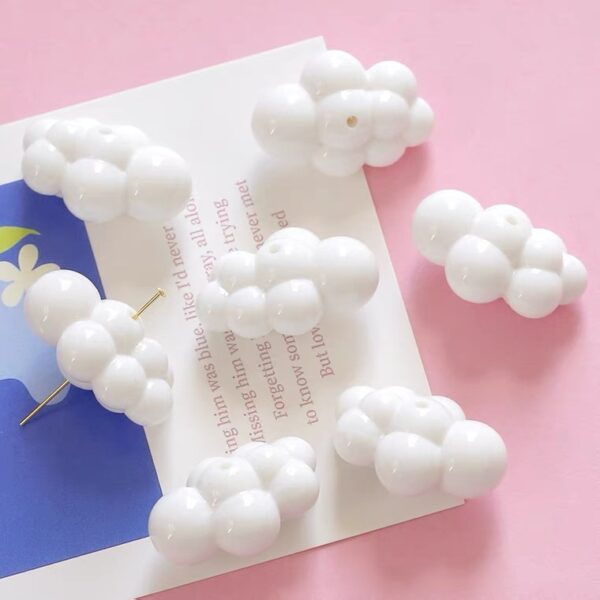 Wholesale Acrylic Colorful Cute Cloud Beads