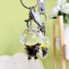 Wholesale Acrylic Creative Oil Floating Astronaut Keychain