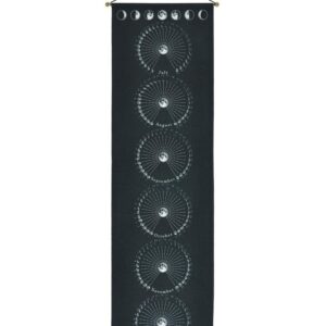 Moon Phase Gradient-Black / 32.5x130cm