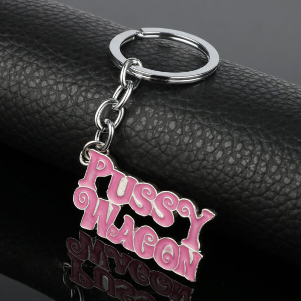 Wholesale Kill Bill Keychain Pussy Wagon Alloy Oil Dripping Keychain