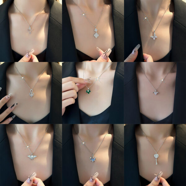 Wholesale Simple and Color Preserving Titanium Steel Women's Versatile Niche High End Exquisite Light Luxury Versatile Simple Necklace