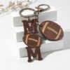 Wholesale Mother's Day Sports Ball Wooden Keychains
