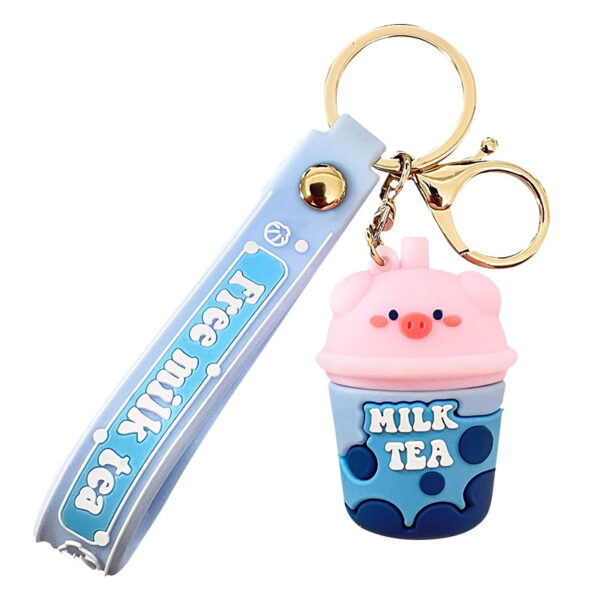 O1CN01oEfP1q2BkiagQuj5f_2210259538377-0-cib Wholesale Real Pig Milk Tea Cartoon Keychains