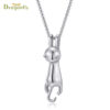 Wholesale Titanium Steel Kitten Necklace