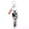 Wholesale Silicone Bead Tassel Keychain