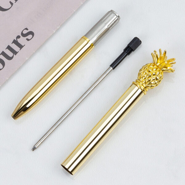 O1CN01oFziJA1jndpXDI82k_2527334593-0-cib Wholesale Pineapple Creative Metal Ballpoint Pen
