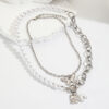 O1CN01oI3ngV1VD5lL063Gp_2466522618-0-cib Wholesale Exaggerated Butterfly Double Pearl Alloy Necklace