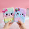 Wholesale Plush Cat Small Paper Diary