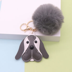 5 dark gray dogs + dark gray balls (gold 8-character buckle)